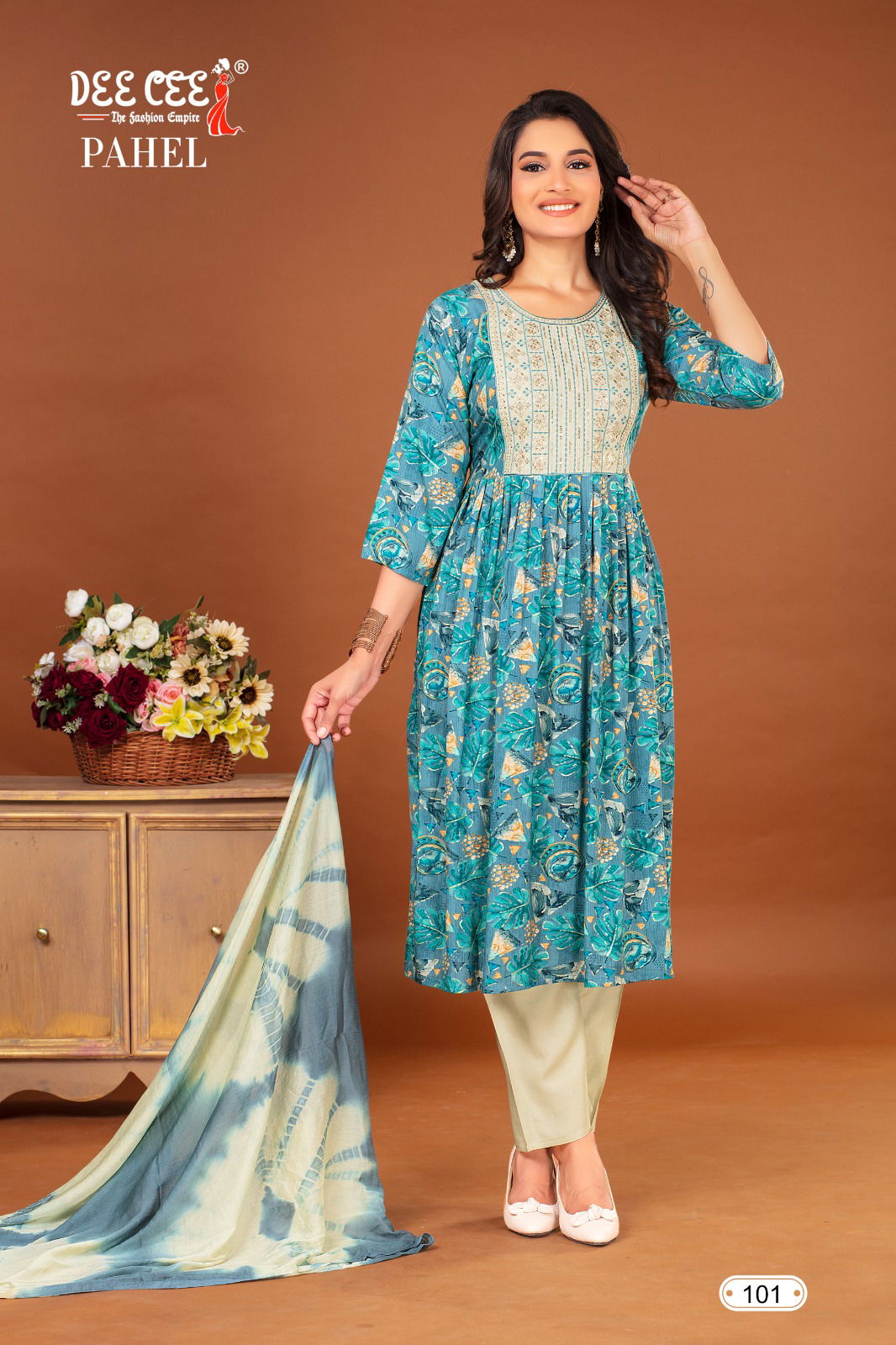 Pahel By Deecee Foil Printed Rayon Kurti With Bottom Dupatta Wholesale Shop In Surat